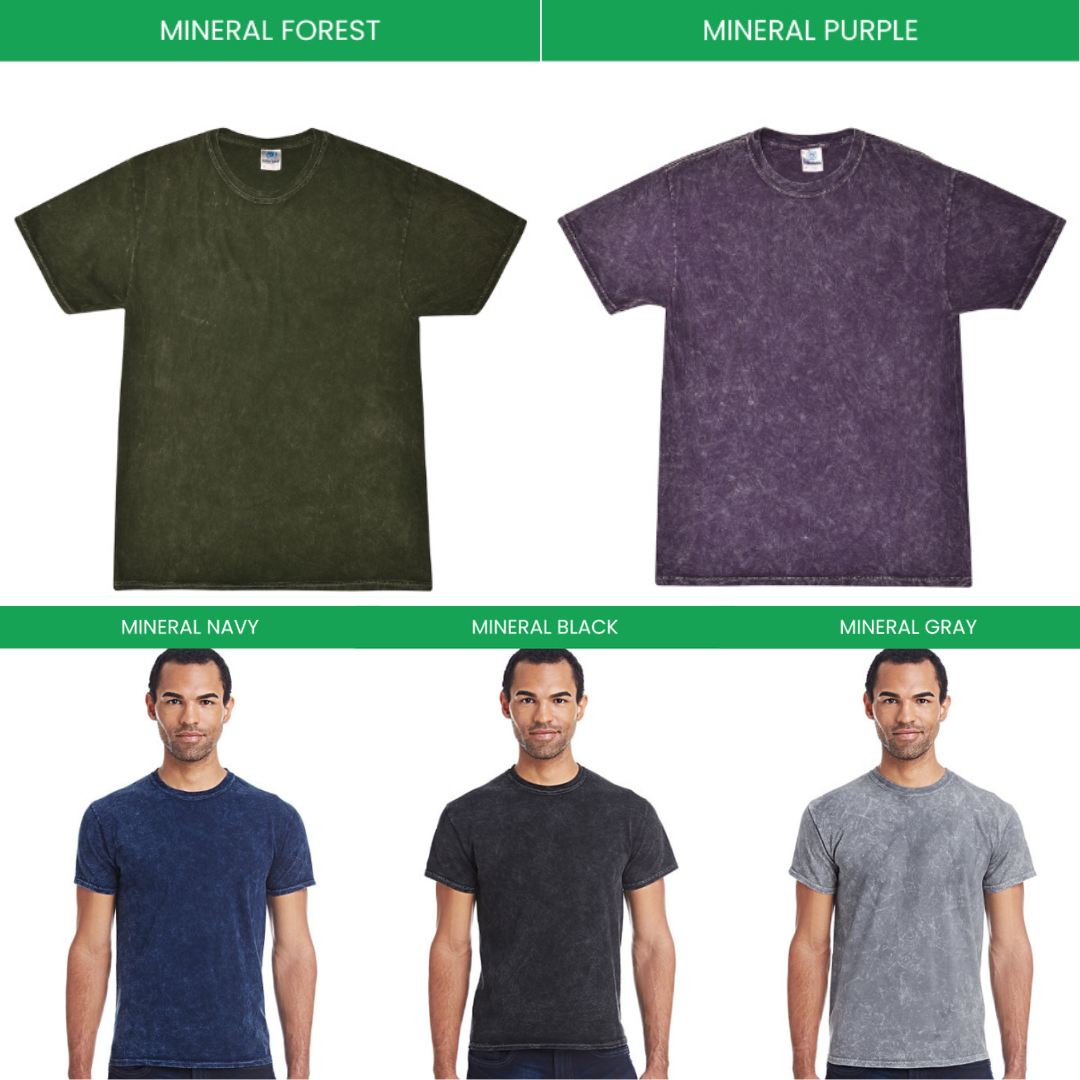 Mineral Wash T shirt Color Chart - Limp Bizkit Store