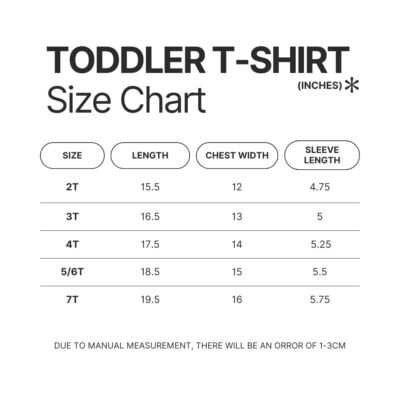 Toddler T shirt Size Chart - Limp Bizkit Store